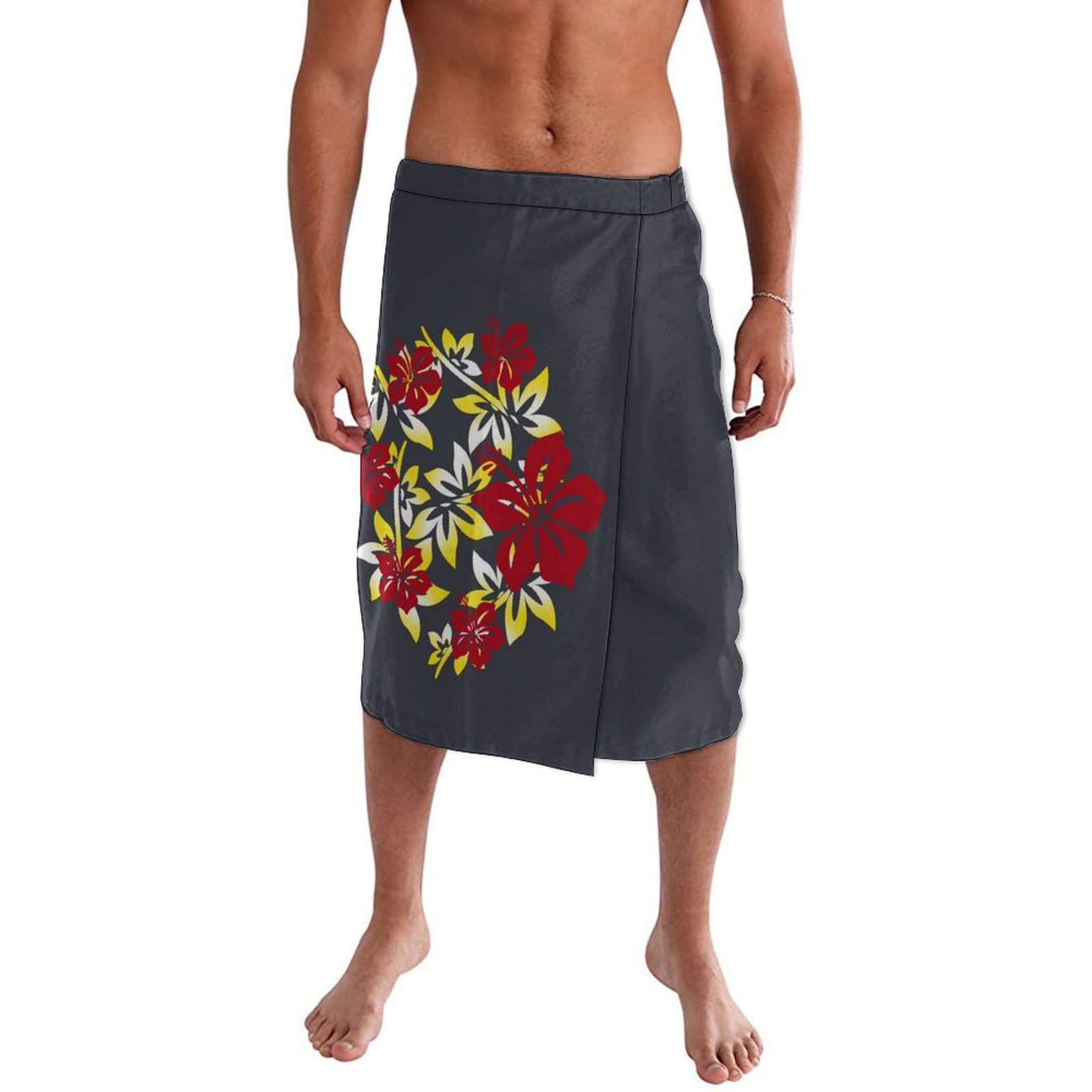 Sarong Men Wrap - ホットハワイアンエスニックスタイルメンズラップドレスポリネシア諸島大人服エプロンラバラバ Ie Faitaga 太平洋島プリント