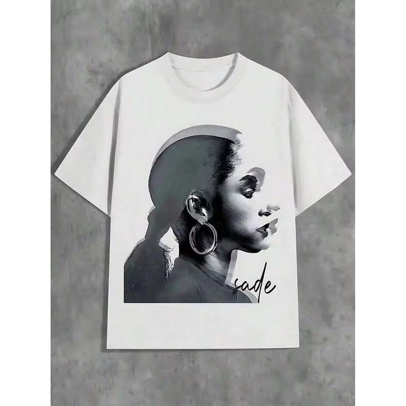 Tee Graphic Print - メンズシャツ グラフィック サデ ポートレート グラフィック ホワイト
