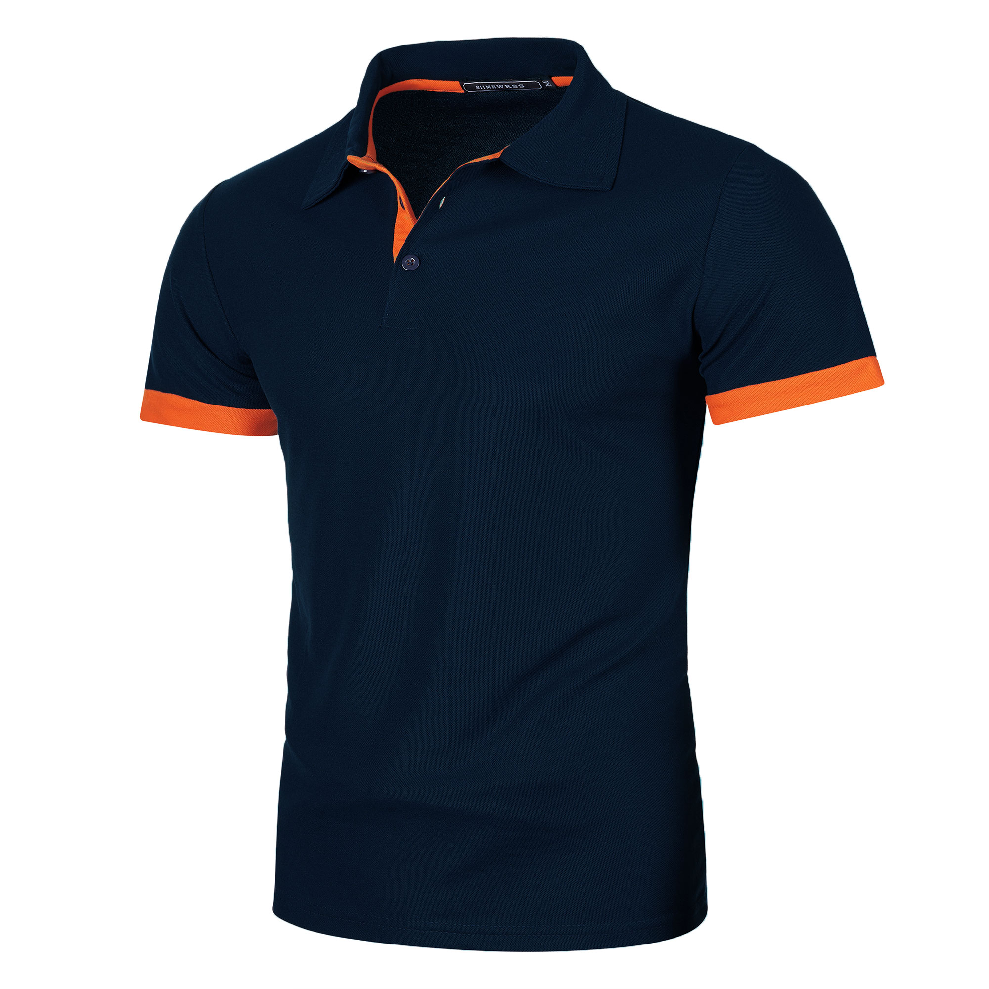 メンズ半袖カラーマッチングファッションとメンズラペル半袖 - Polo Shirt Pique のレビューと価格