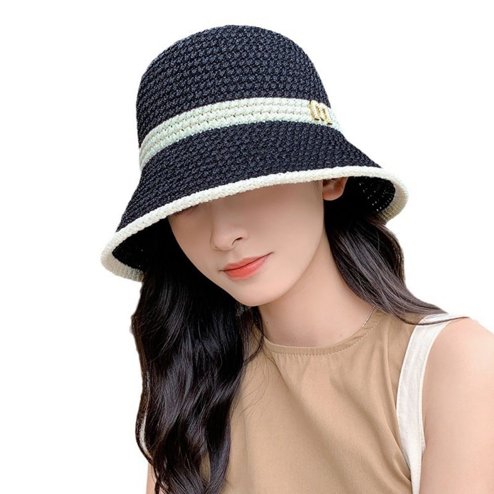 通気性のあるエレガントなボウフィッシャーマンハット折りたたみ - Bucket Hat Straw のレビューと価格