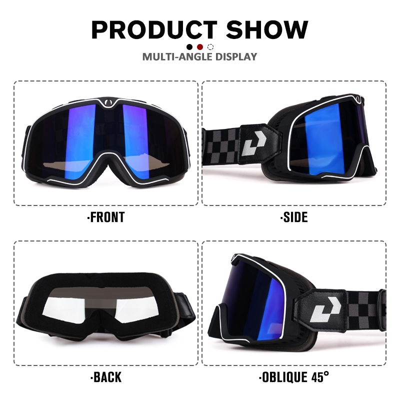 オートバイの革のフロントガラス,レトロスキーゴーグル,atv - Sunglass Retainer Cord のレビューと価格