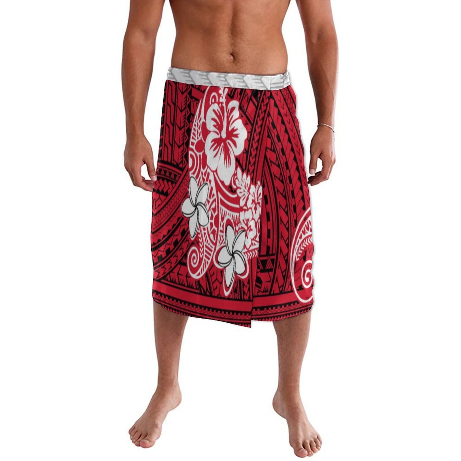 ポリネシア諸島の伝統的な男性用ワンピースラップドレス、サモア - Sarong Men Wrap のレビューと価格