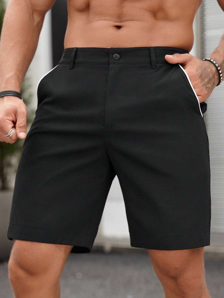 メンズファッションスリムフィットチノショーツクラシックソリッ - Shorts Chino Slim のレビューと価格