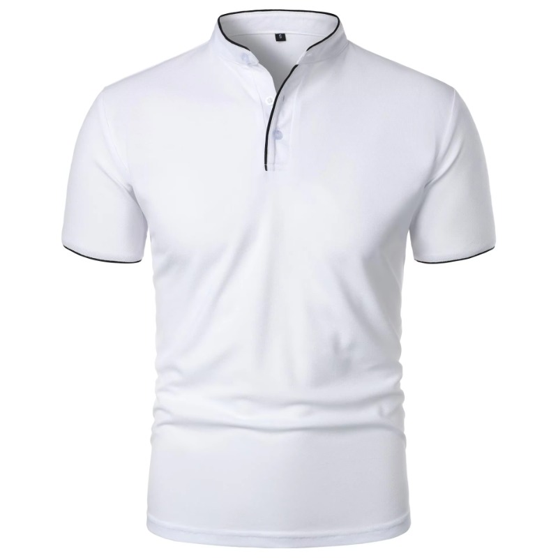新しいメンズ半袖襟ポロシャツ夏無地カジュアルポロシャツトレン - Polo Shirt Pique のレビューと価格