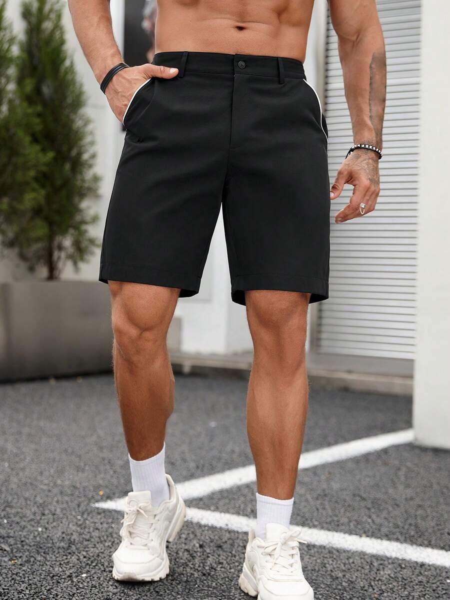 メンズビジネスカジュアルチノショーツ スリムフィット ストレ - Shorts Chino Slim のレビューと価格