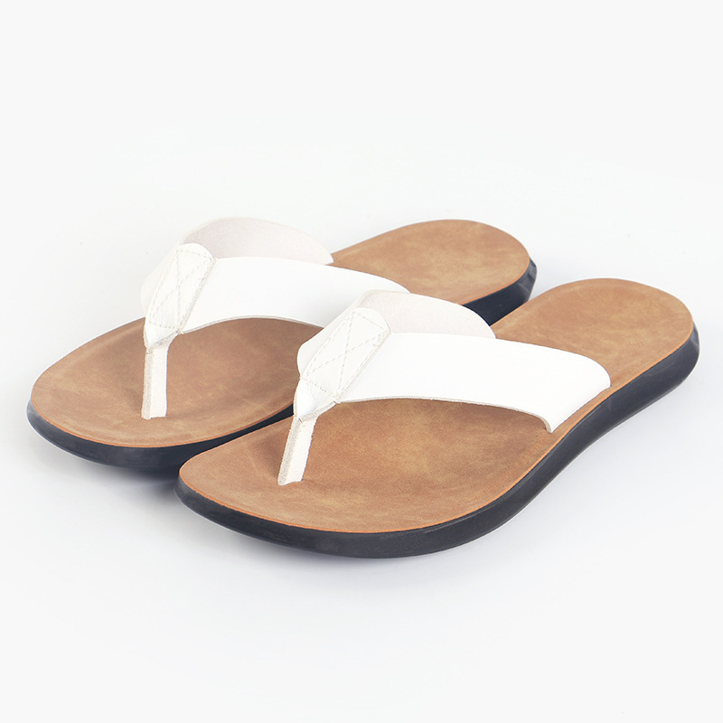 38-47 新しいイタリアンレザービーチサンダル男性用カジュ - Flip Flop Leather Men のレビューと価格