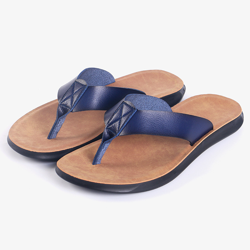 38-47 新しいイタリアンレザービーチサンダル男性用カジュ - Flip Flop Leather Men のレビューと価格