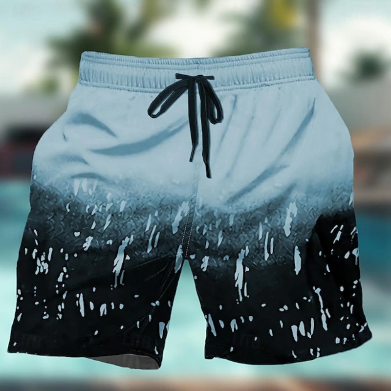 グラデーションカラフルなグラフィック水泳パンツ男性用ジオメト - Trunks Board Surf のレビューと価格