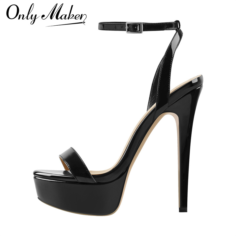 Onlymaker 女性プラットフォームスティレットハイヒー - Casual Sandal Leather のレビューと価格