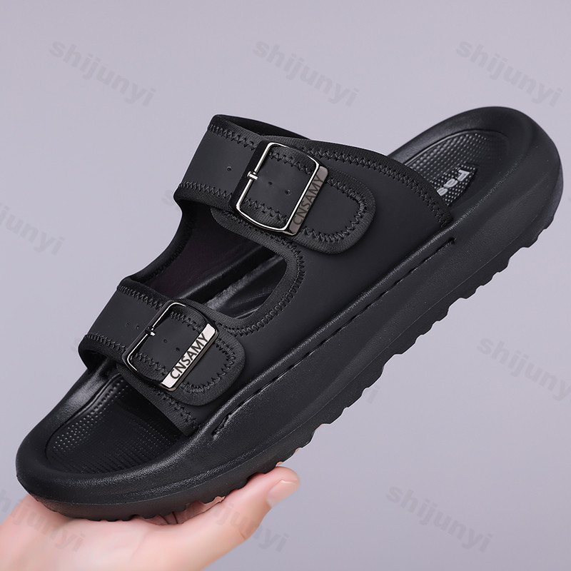 メンズスリッパ 2025 夏通気性屋外ビーチサンダルノンスリ - Flip Flop Leather Men のレビューと価格