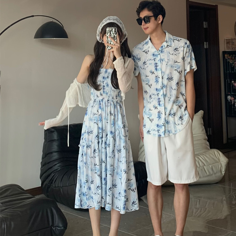 家族,母,娘,ビーチドレス,お父さん,息子,息子,子供,夏の - Resort Shirt Floral のレビューと価格
