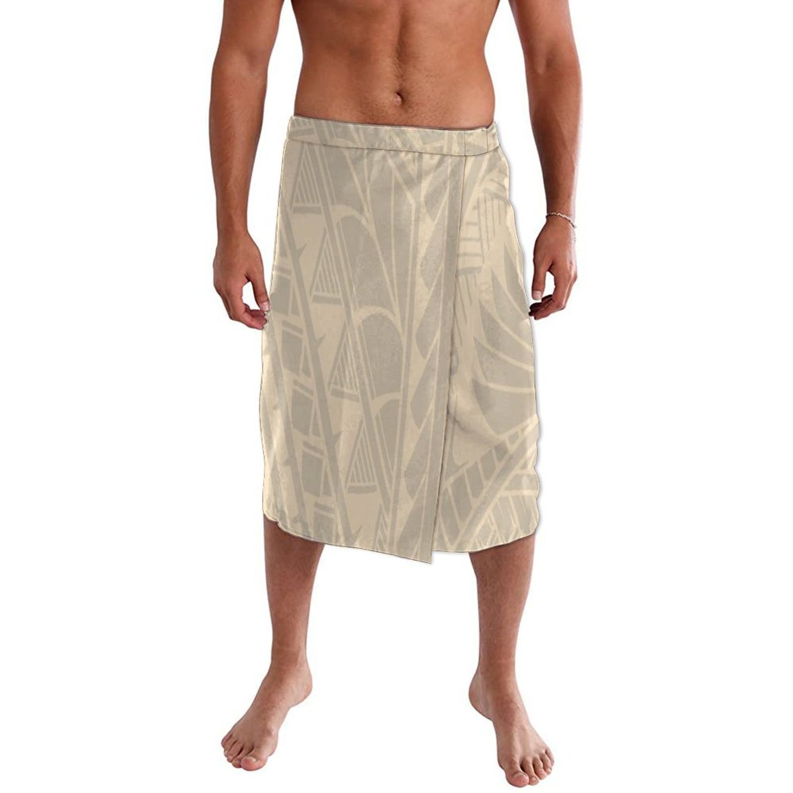ポリネシア諸島風メンズソフトで通気性のあるミッドリフスカート - Sarong Men Wrap のレビューと価格