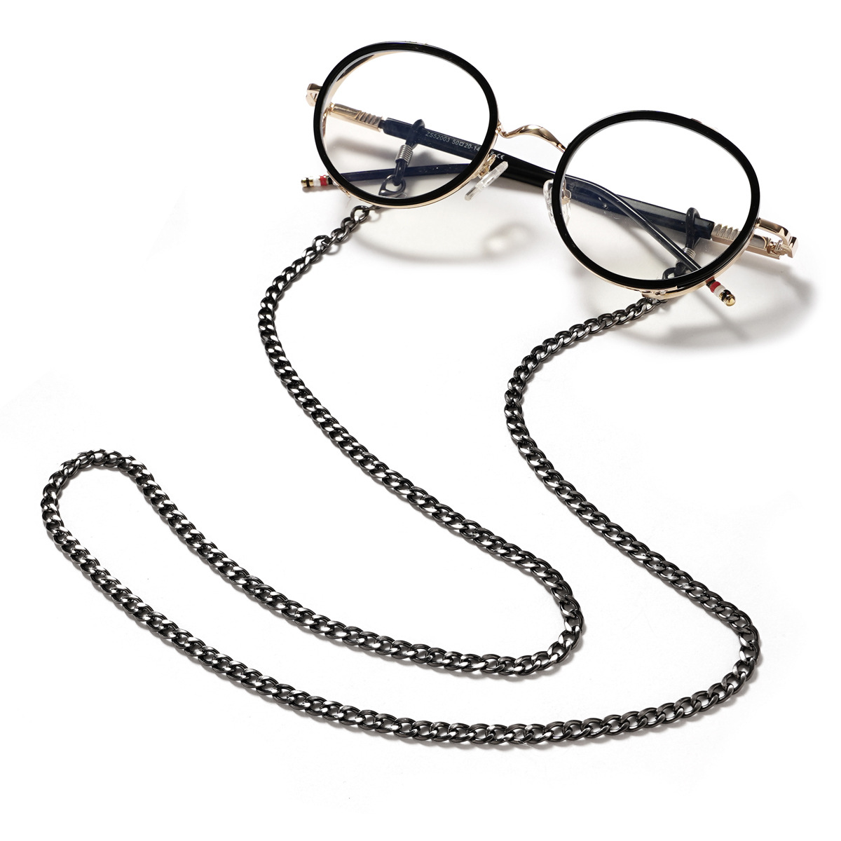 シンプルなリンクチェーンメガネマスクストラップ女性男性ステン - Sunglass Retainer Cord のレビューと価格