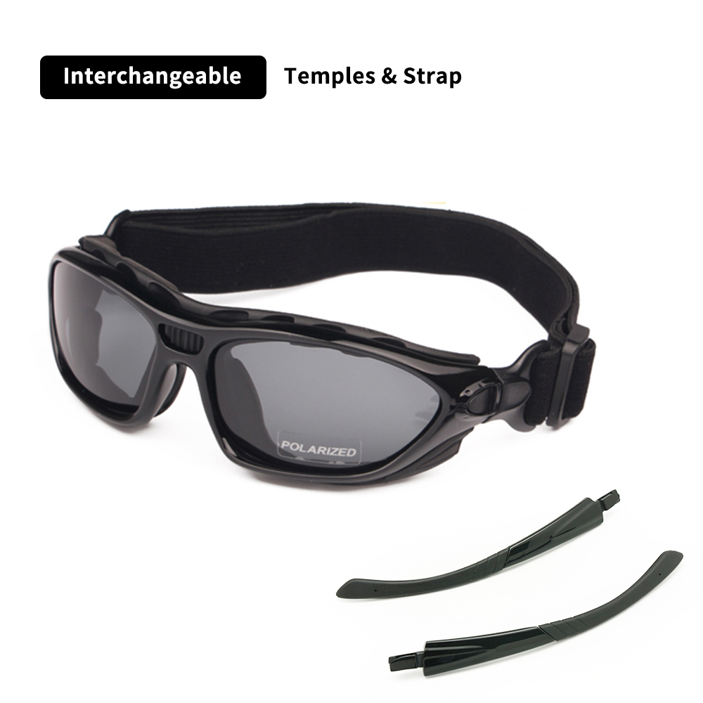 オートバイゴーグル偏光クリア2ペア昼夜、サイクリングサングラ - Sunglass Retainer Cord のレビューと価格