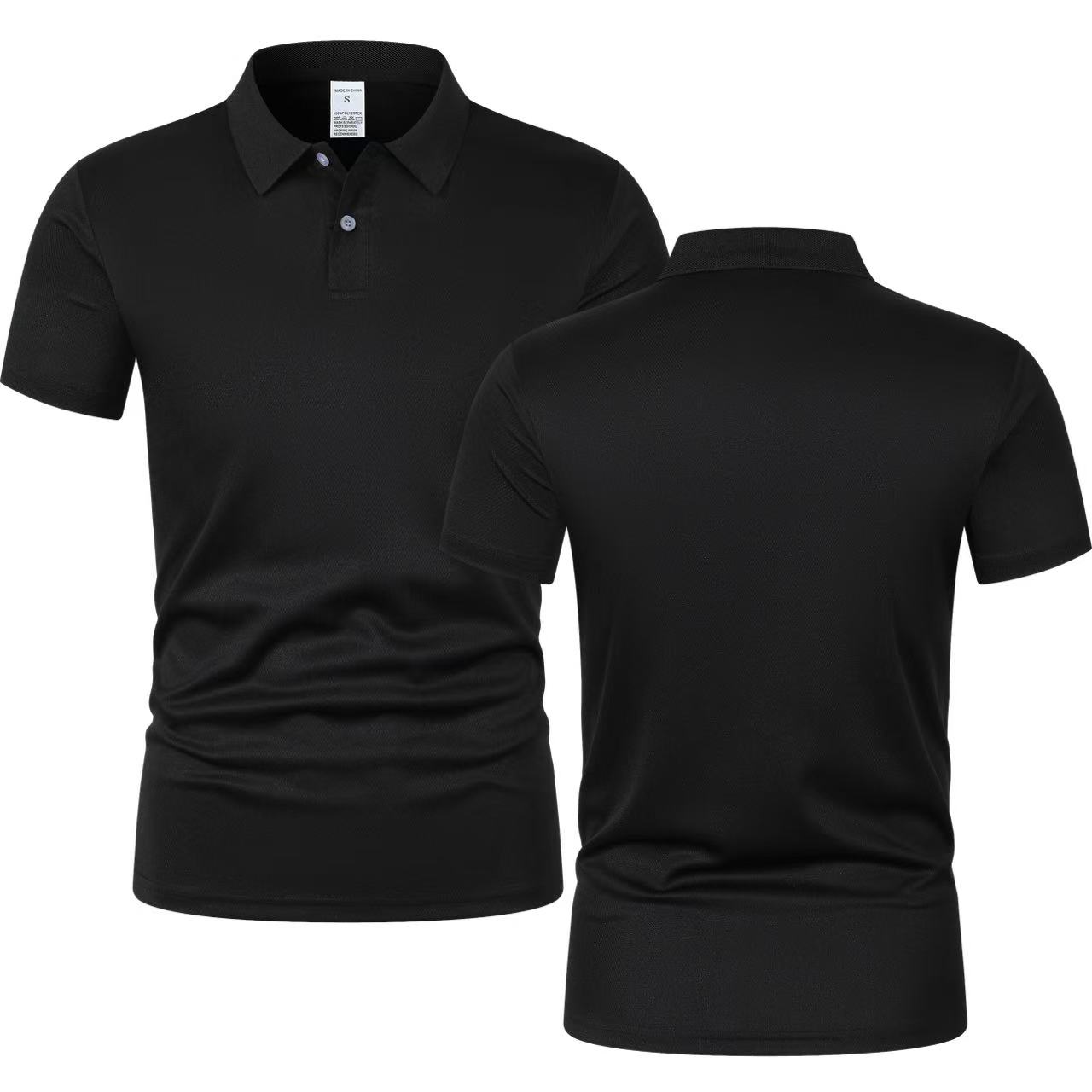2025年ニューサマーメンズ半袖襟付きTシャツ、無地カジュア - Polo Shirt Pique のレビューと価格
