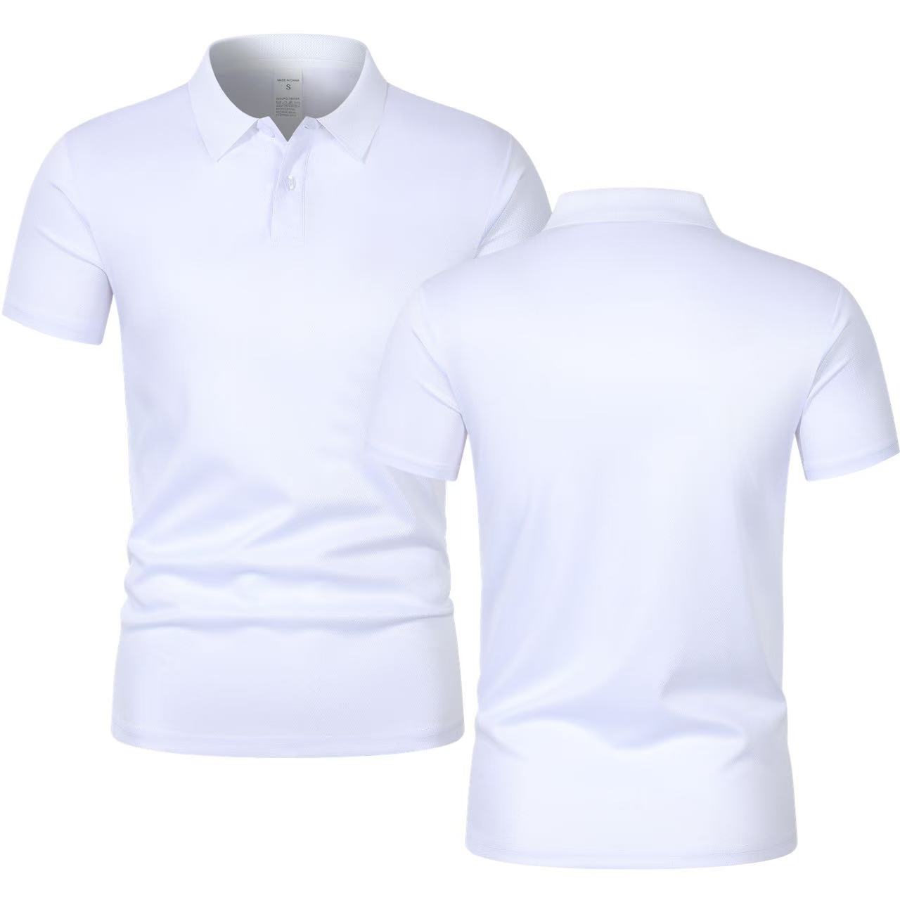 2025年ニューサマーメンズ半袖襟付きTシャツ、無地カジュア - Polo Shirt Pique のレビューと価格